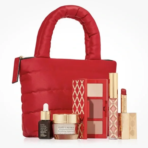 Estée Lauder 6 Piece Set "Treats To Glow" (2 Full Sizes) NIB - Picture 1 of 12